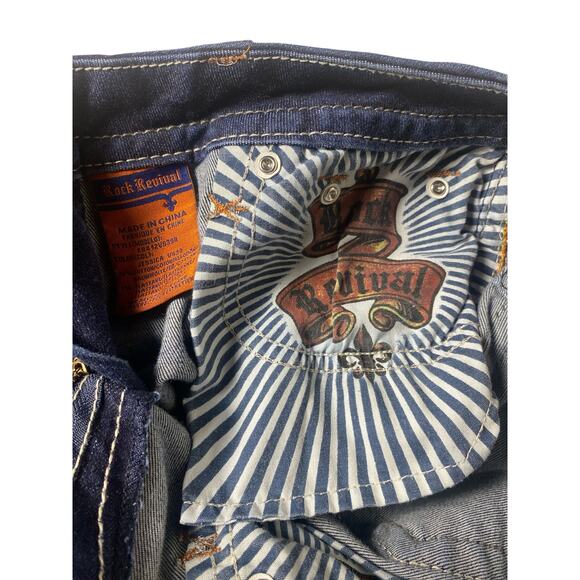 Women Rock Revival Jessica Flap Pocket jeans size 28 - Picture 6 of 9